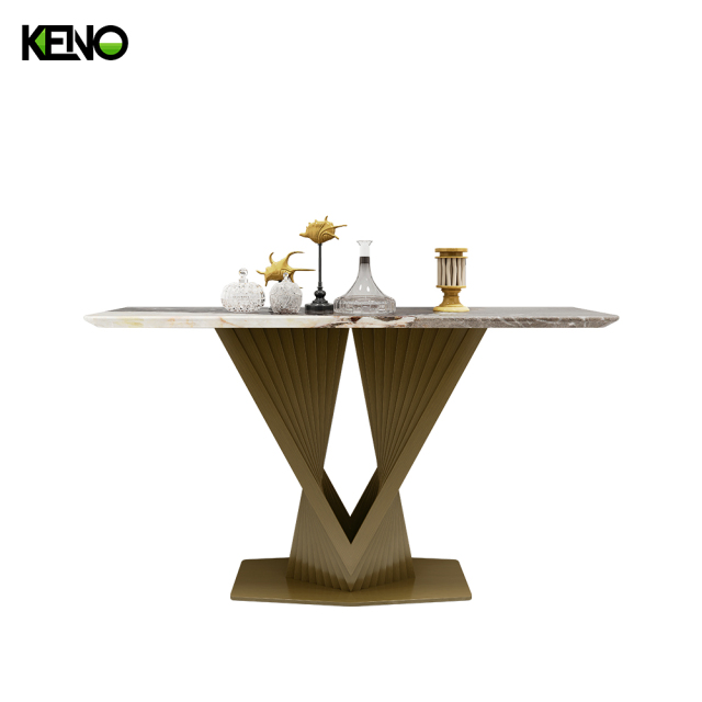 Gold Marble top Hallway Entrance Table