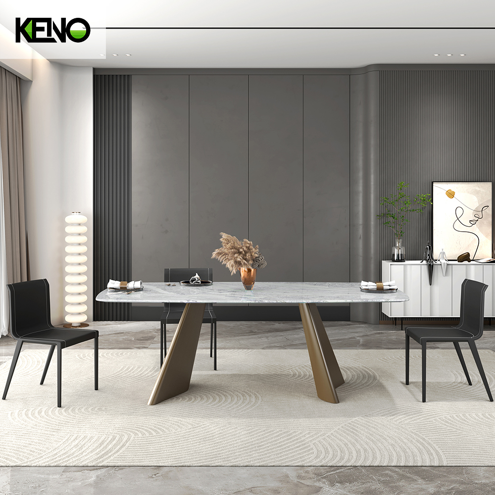 Russian Style Chairs and Dining Table Rectangular Fancy Dining Room Furniture