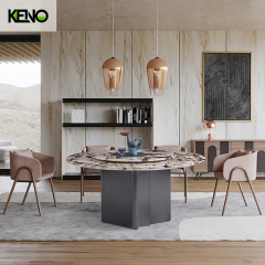 Home Furniture Dining Room Marble Dining Table Set