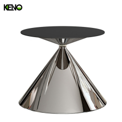 Luxurious Family Silver Color Table Leg Dining Room Marble Dining Table