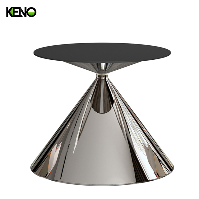 Luxurious Family Silver Color Table Leg Dining Room Marble Dining Table