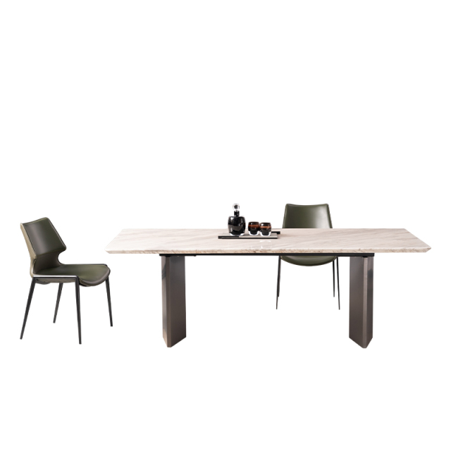 Gray Color Table leg Kitchen Home Furniture Dining Room Rectangle Table and Chair