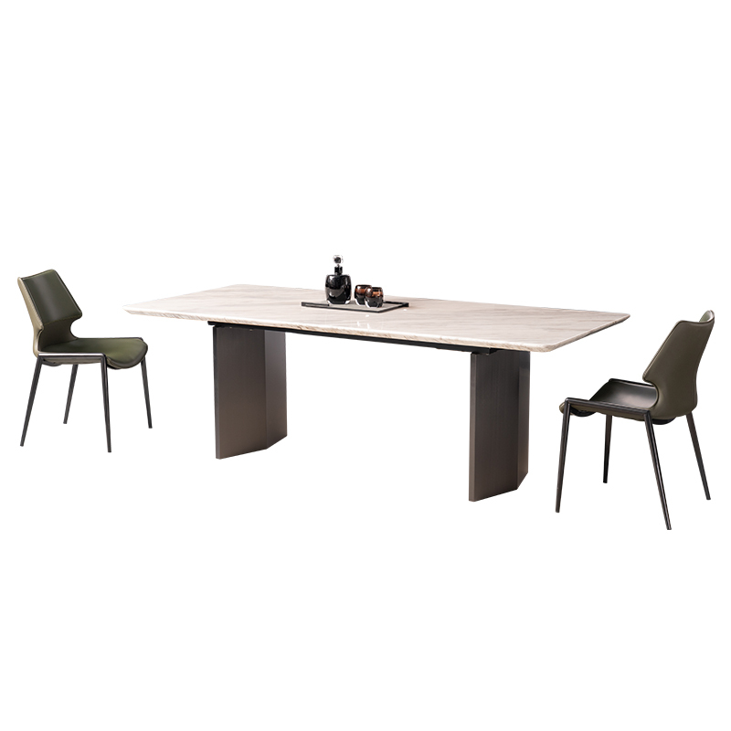 Gray Color Table leg Kitchen Home Furniture Dining Room Rectangle Table and Chair