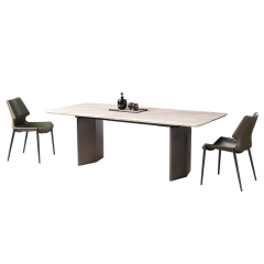 Gray Color Table leg Kitchen Home Furniture Dining Room Rectangle Table and Chair