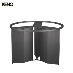 Luxury Silver Color Table leg Kitchen Furniture Dining Room Round Table and Chair