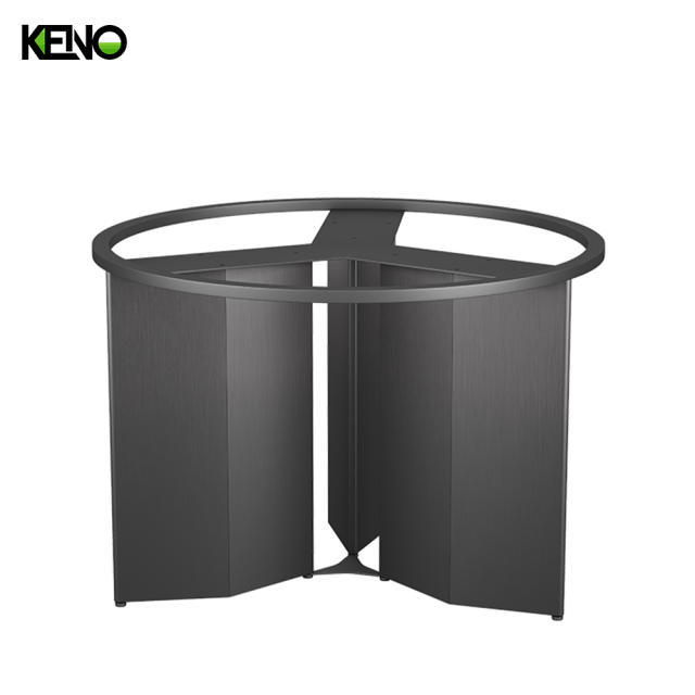 Luxury Silver Color Table leg Kitchen Furniture Dining Room Round Table and Chair