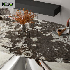 Luxury Table Silver Color Dining Room Leg