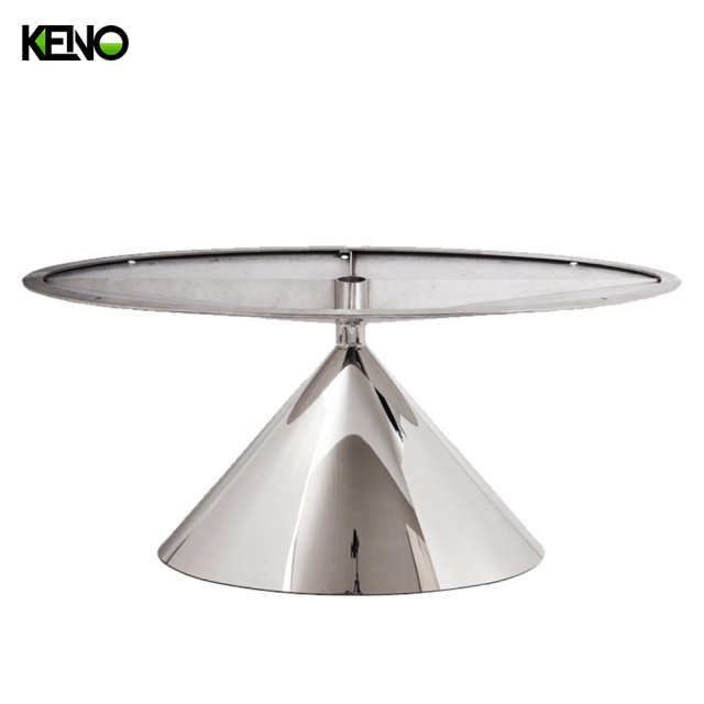 Luxury Silver Color Table leg Kitchen Furniture Dining Room Table and Chair