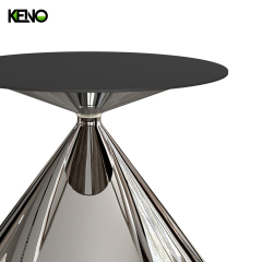 Luxury Table Silver Color Dining Room Leg