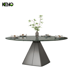 High Quality Dark Color Table Leg Kitchen Home Furniture Merble Dining Table and Chair