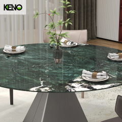 High Quality Dark Color Table Leg Kitchen Home Furniture Merble Dining Table and Chair