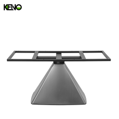 KENO Factory Home Furniture Rectangle Wood-grain Dining Table Set with Dining Chairs