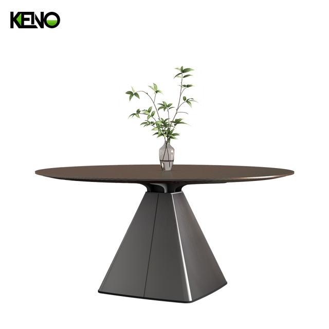 KENO Factory Elegant Wooden Board Tabletop Dining Table Set