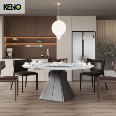 KENO Factory Home Furniture Elegant Slate Dining Table Set