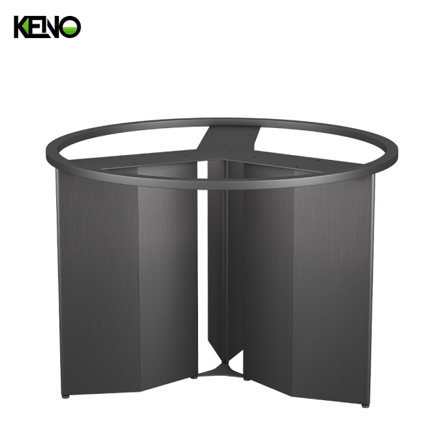KENO Light Luxury Cozy Romantic Round Turntable Slate Dining Table with Domestic Use