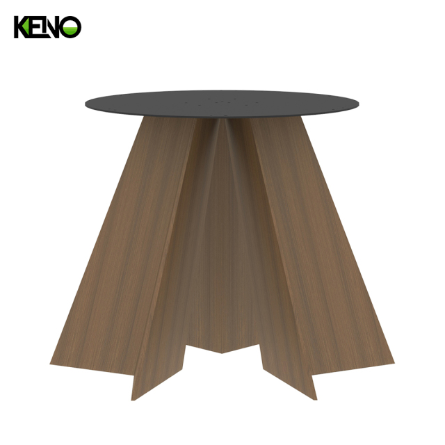 KENO Beige Tones Romantic Round Marble Dining Table with Dinner Chairs
