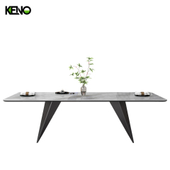 KENO Light Luxury Cozy Romantic Rectangle Marble Dining Table with Domestic Use