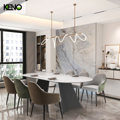 Cozy Home High-end Luxury Goods Rectangle Sintered Stone Dining Table