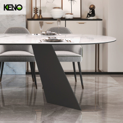 Cozy Home High-end Luxury Goods Rectangle Sintered Stone Dining Table