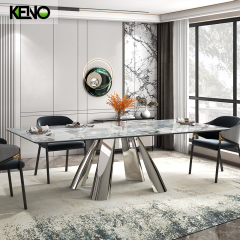 Marble Dining Table — Luxury Living Room & Dining Room Centerpiece