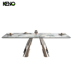 Marble Dining Table — Luxury Living Room & Dining Room Centerpiece