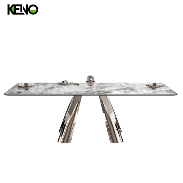 Marble Dining Table — Luxury Living Room & Dining Room Centerpiece