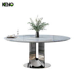 Marble Roung Dining Table Set for Dining Room — Premium Home Furniture