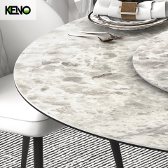 Round Wood-grain Dining Table — Modern Home Furniture, Custom Sizes & Colors