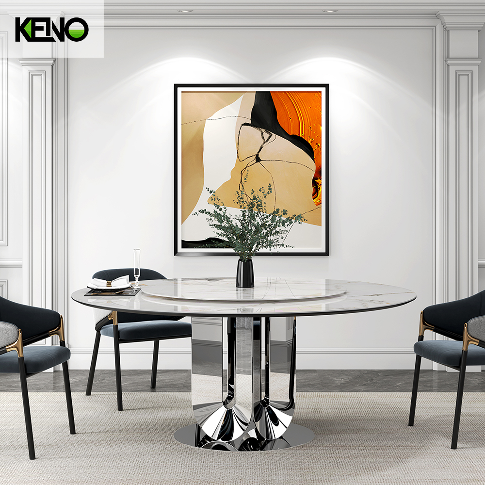 Dining Table — Luxury Marble Top, Modern Kitchen & Dining Room Set