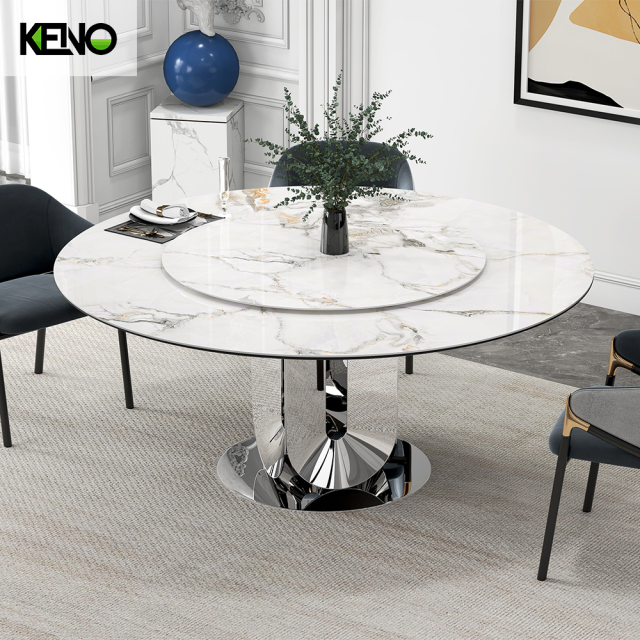 Dining Table — Luxury Marble Top, Modern Kitchen & Dining Room Set