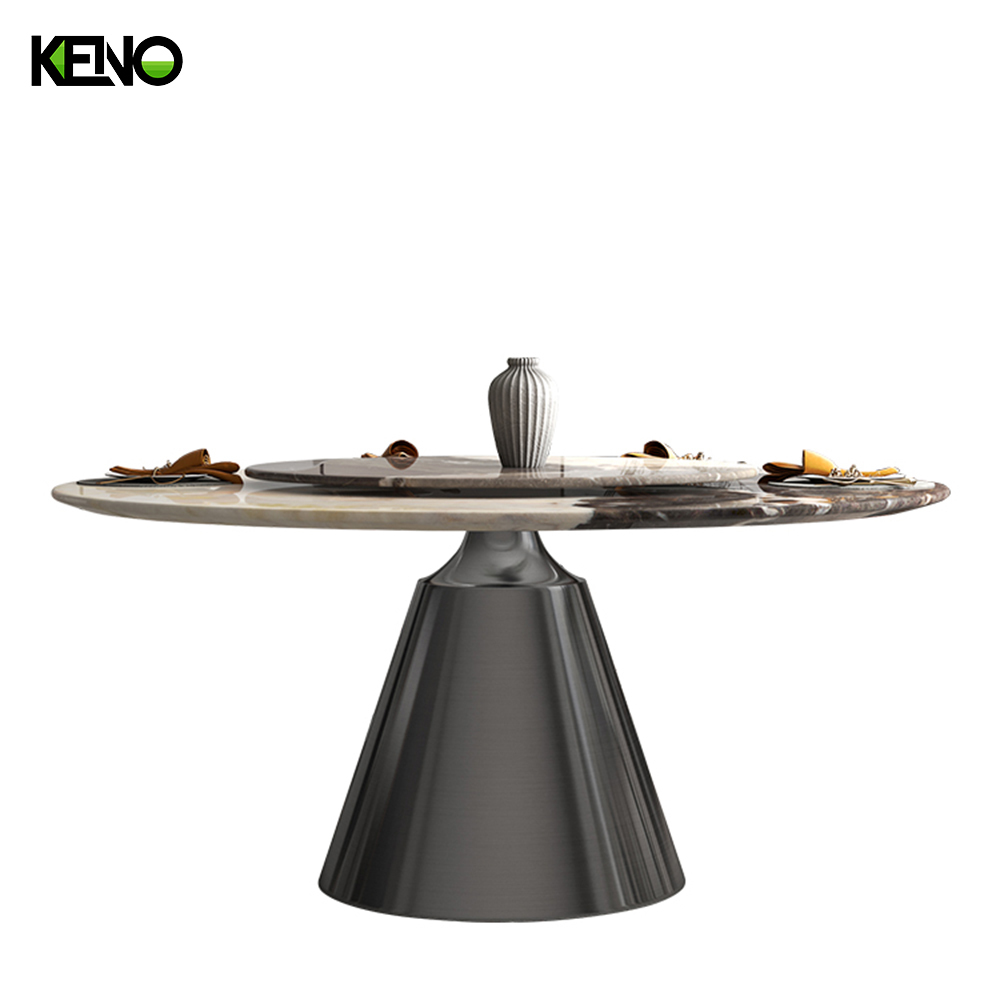 Round Marble Dining Table — Factory OEM Marble Dining Set for Hotels & Restaurants
