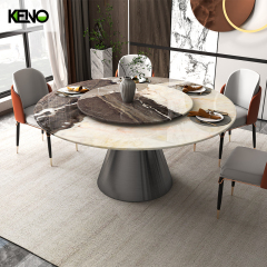 Round Marble Dining Table — Factory OEM Marble Dining Set for Hotels & Restaurants