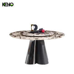 Round Dining Room Table — Marble Top, Premium Home Furniture Collection