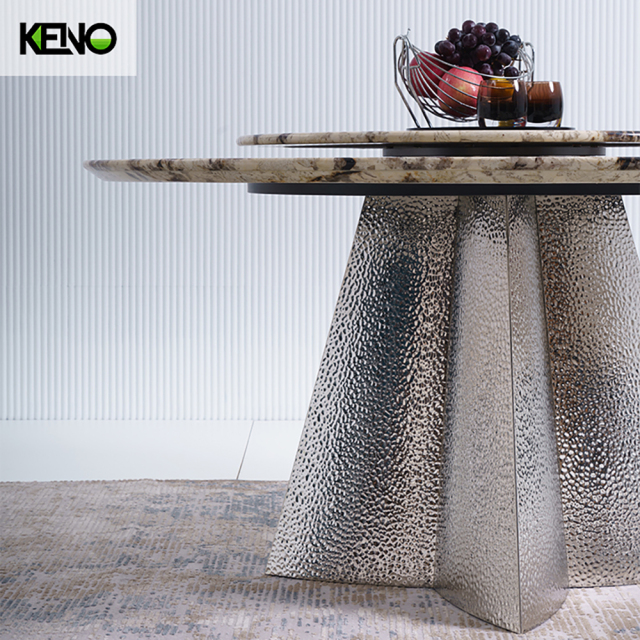 Round Marble Dining Room Table — Durable, Easy‑Clean Surface for High‑Use Areas