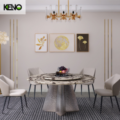 Round Marble Dining Room Table — Durable, Easy‑Clean Surface for High‑Use Areas