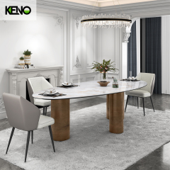Rectangle Sintered Stone Dining Table — Factory OEM, Custom Dimensions & Colors