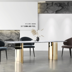 Rectangle Marble Dining Table — Hotel & Restaurant Bulk Supply, OEM Available