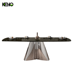 Rectangle Sintered Stone Dining Table — Hotel & Restaurant Bulk Supply, OEM Available