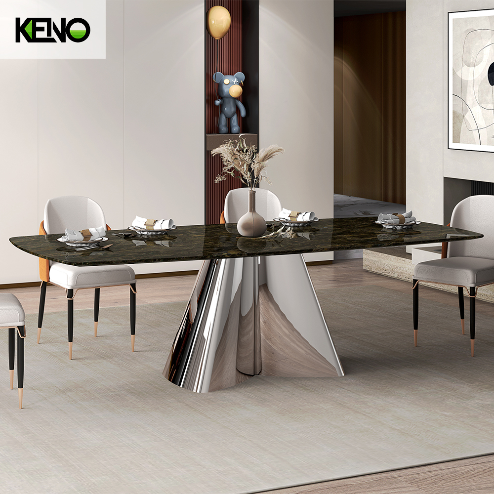 Rectangle Sintered Stone Dining Table — Hotel & Restaurant Bulk Supply, OEM Available