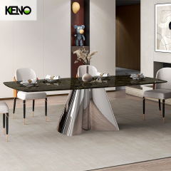Rectangle Sintered Stone Dining Table — Hotel & Restaurant Bulk Supply, OEM Available
