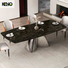 Rectangle Sintered Stone Dining Table — Hotel & Restaurant Bulk Supply, OEM Available