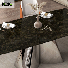 Rectangle Sintered Stone Dining Table — Hotel & Restaurant Bulk Supply, OEM Available