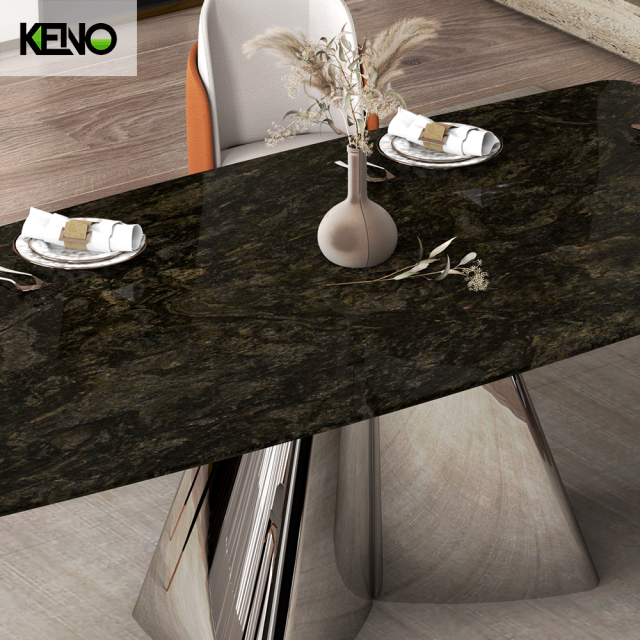Rectangle Sintered Stone Dining Table — Hotel & Restaurant Bulk Supply, OEM Available