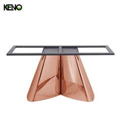 Oval Dining Room Table — Marble Inlay, Premium Home Furniture