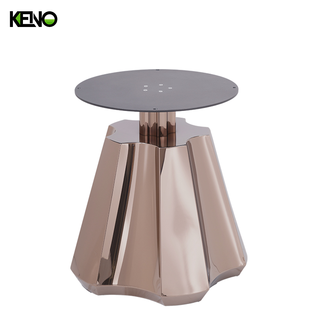 Round Sintered Stone Dining Table — Luxury Modern Design for Open Plan Living Room with a Built-in Turntable and Scratch‑Resistant Finish