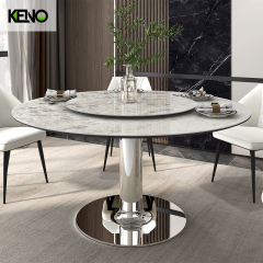 Round Marble Dining Table — Marble Dining Table Style, Custom Logo & Packaging