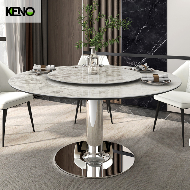 Round Marble Dining Table — Marble Dining Table Style, Custom Logo & Packaging