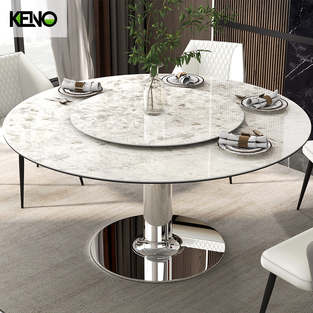 Round Marble Dining Table — Marble Dining Table Style, Custom Logo & Packaging