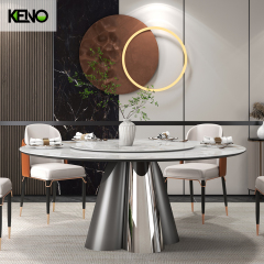 Round Dining Room Table — Modern Kitchen & Dining Room Coordination