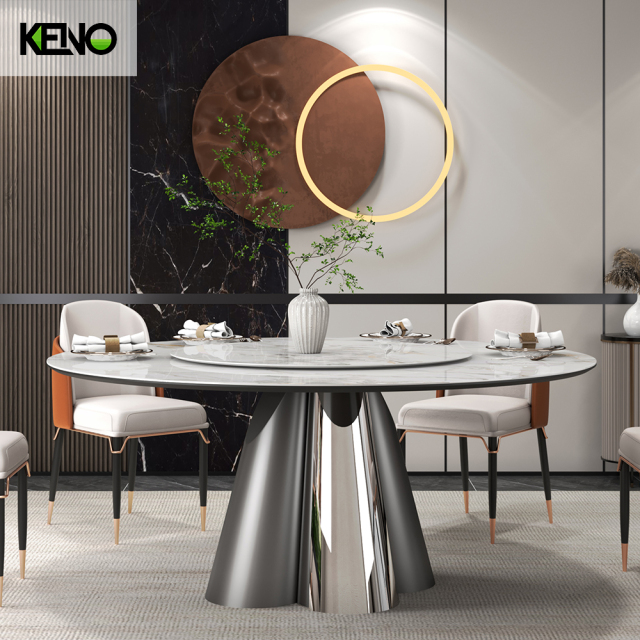 Round Dining Room Table — Modern Kitchen & Dining Room Coordination